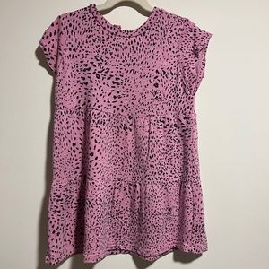 Girls’ Mini Cheetah Ruffle Dress